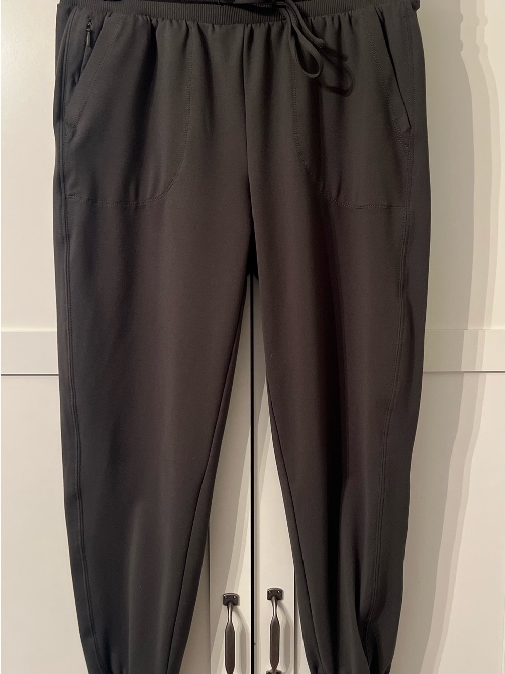Zac & Rachel Black Drawstring Waist Track Joggers